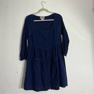 Women's Navy Mini Dress with Pockets